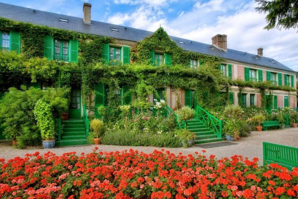Maison Fleurs De Lys, Climatisee, Wifi Et Parking Privee Gratuit, Lave-Linge, Vernon Giverny 外观 照片